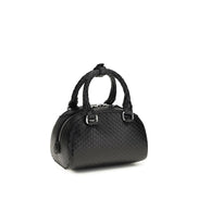 Τσάντα satchel Diesel 1DR Dome από μαύρο δέρμα