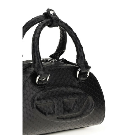 Τσάντα satchel Diesel 1DR Dome από μαύρο δέρμα