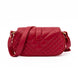 Versace Red Leather Quilted Shoulder Strap Bag