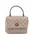 Τσάντα Χειρός Versace Καπιτονέ Δέρμα Taupe