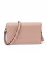 Τσάντα Ώμου Jimmy Choo Podwer Pink Avenue από Δέρμα