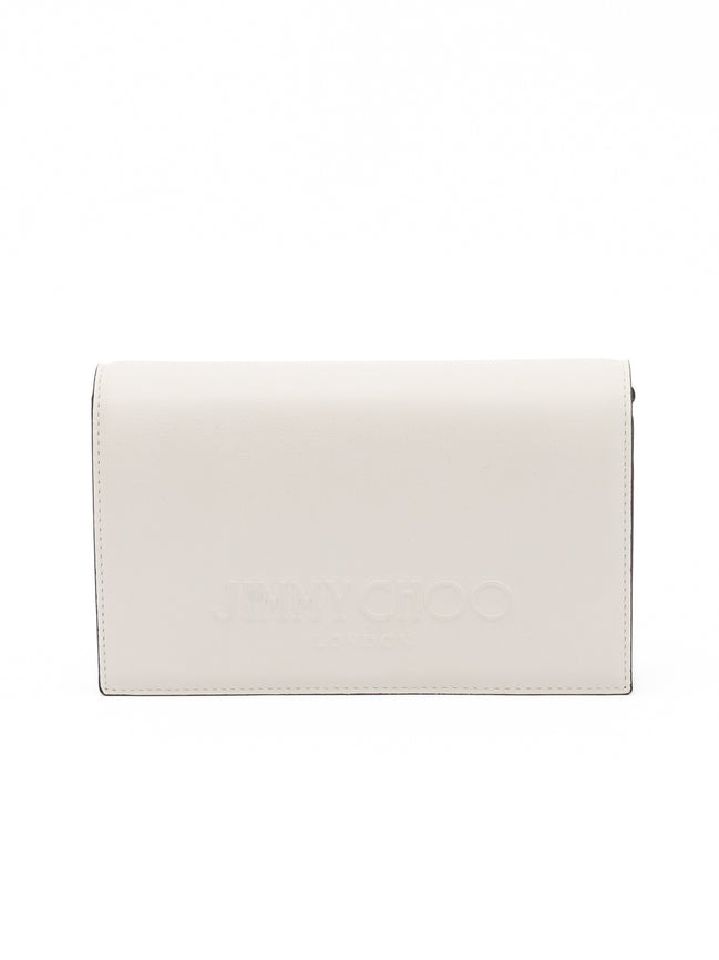Τσάντα Ώμου Jimmy Choo White Avenue από Δέρμα