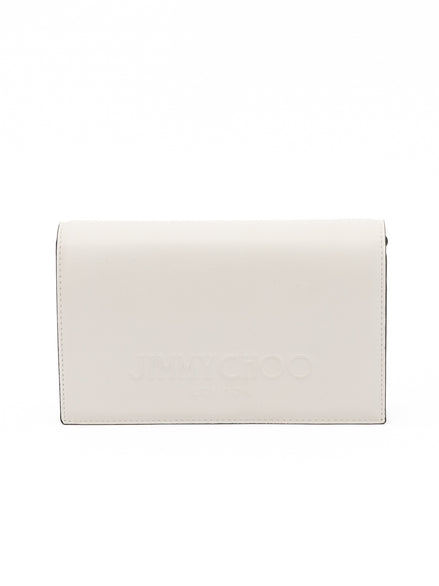 Τσάντα Ώμου Jimmy Choo White Avenue από Δέρμα