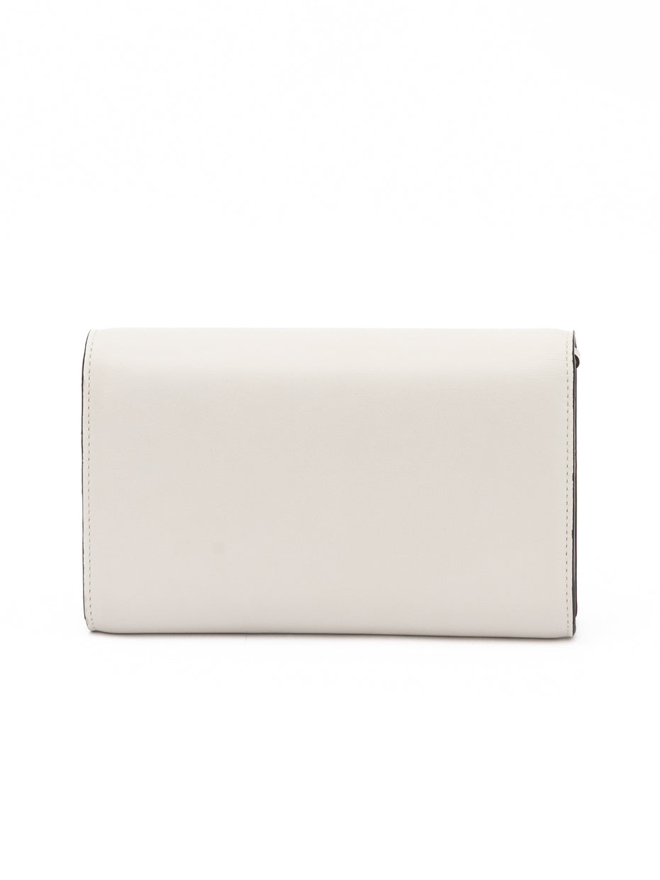 Τσάντα Ώμου Jimmy Choo White Avenue από Δέρμα