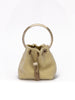 Τσάντα Jimmy Choo Yellow Bon Bon Micro Crystals Bucket