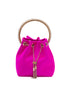 Jimmy Choo Fuchsia Bon Bon Satin Bucket