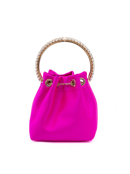 Jimmy Choo Φούξια Bon Bon Σατέν Bucket