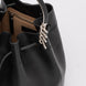 Jimmy Choo Μαύρη Δερμάτινη Τσάντα-Πουγκί Bon Bon