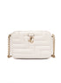 Jimmy Choo White Leather Avenue Camera Crossbody Bag
