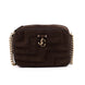 Jimmy Choo Brown Suede Avenue Camera Crossbody Bag