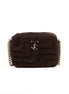 Jimmy Choo Brown Suede Avenue Camera Crossbody Bag