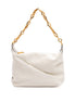 Τσάντα Ώμου Jimmy Choo White Diamond Hobo από Δέρμα