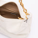 Τσάντα Ώμου Jimmy Choo White Diamond Hobo από Δέρμα