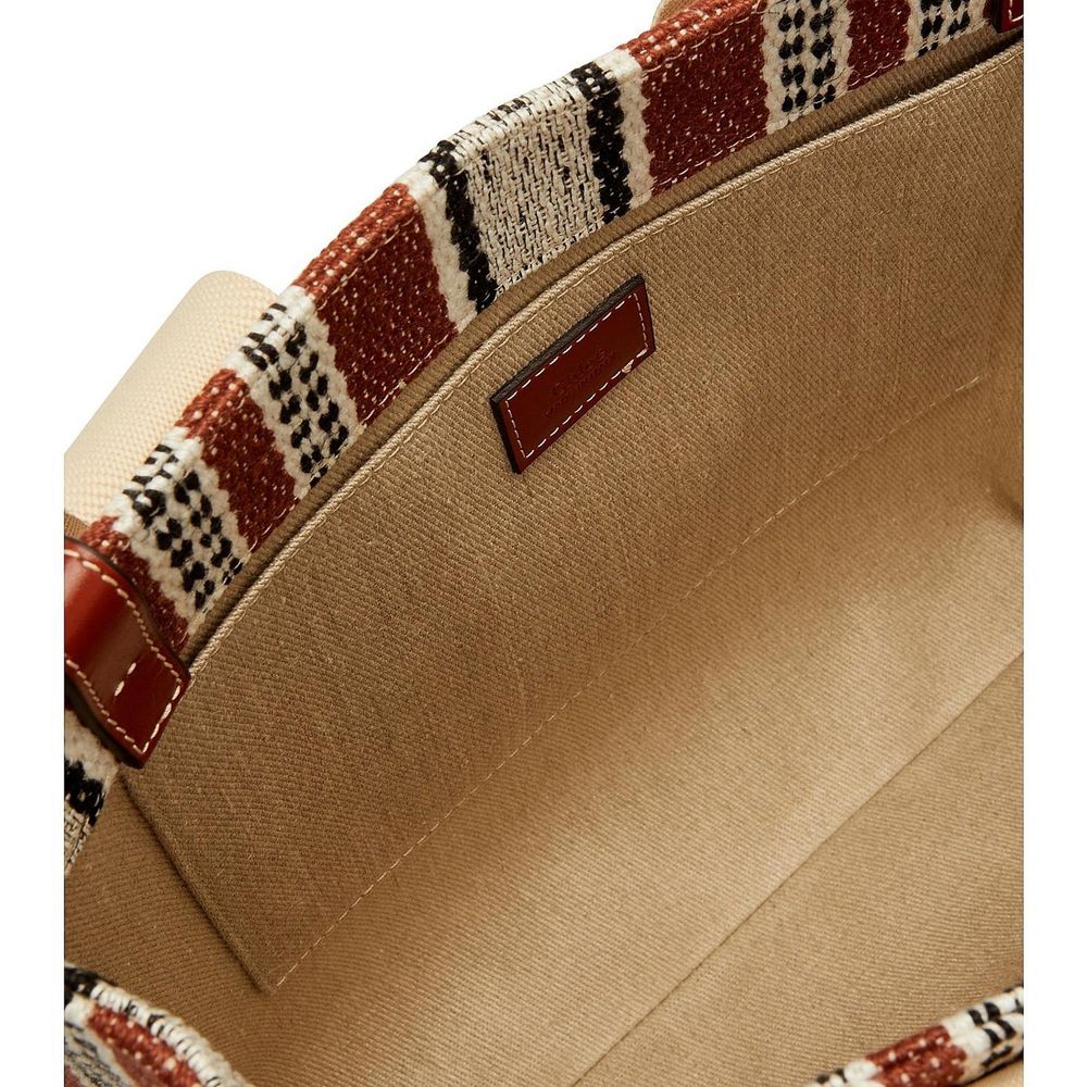 Λινή τσάντα Tote Chloé Brown
