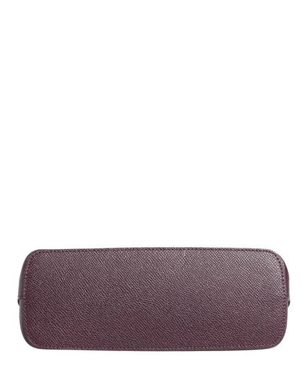 Dolce & Gabbana Dark Purple Leather DG Logo Zip Around Hand Purse Wallet