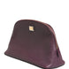 Dolce & Gabbana Dark Purple Leather DG Logo Zip Around Hand Purse Wallet