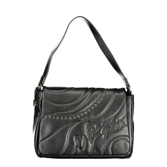 Cafenoir Black Polyurethane Women Shoulder Bag