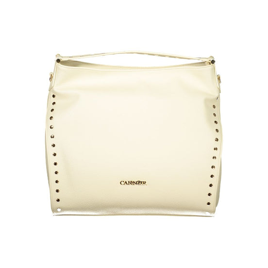 Cafenoir Beige Polyurethane Women Shoulder Bag
