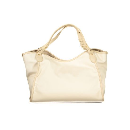 Cafenoir Beige Polyurethane Women Shoulder Bag