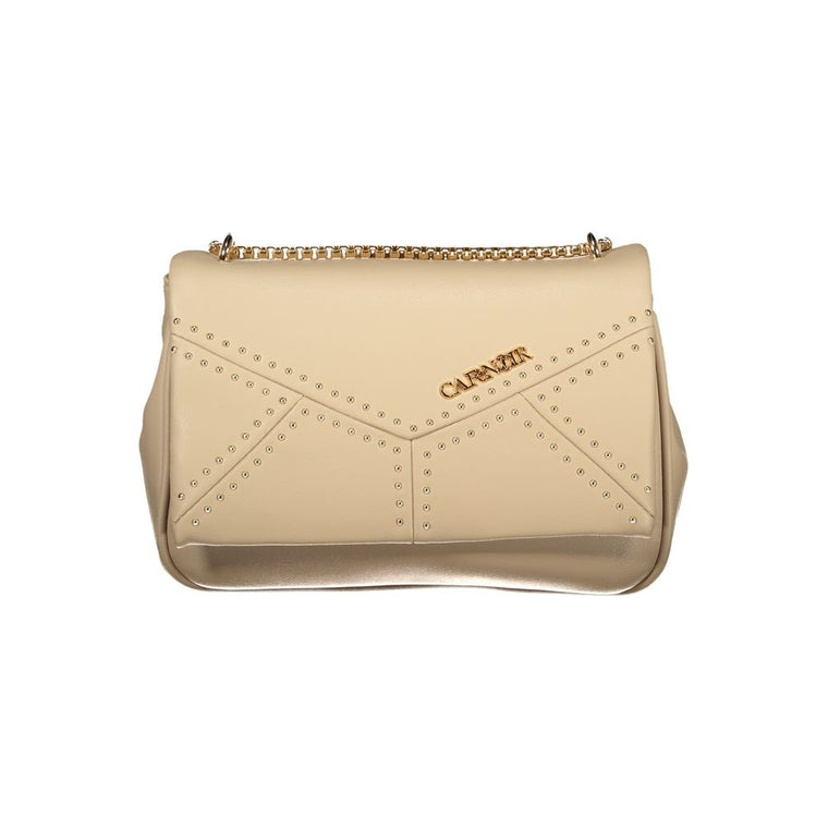 Cafenoir Beige Polyurethane Women Shoulder Bag