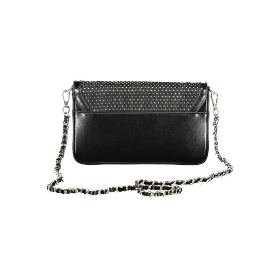Cafenoir Black Polyurethane Women's Shoulder Bag