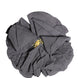 Dolce & Gabbana Gray Floral Motif Silk Blend Poplin Fabric Bar Pin  Brooch