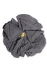 Dolce & Gabbana Gray Floral Motif Silk Blend Poplin Fabric Bar Pin  Brooch