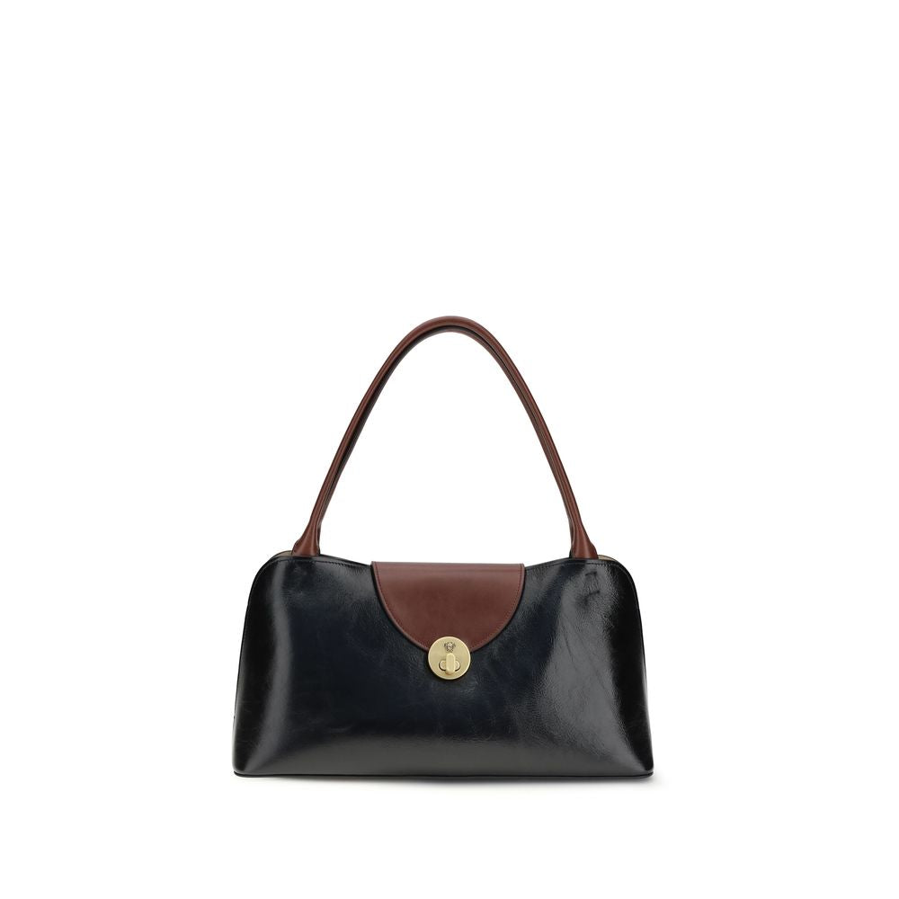 Versace Black Calf Leather Bos Taurus Shoulder Bag