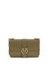 PINKO Bicolor Calf Leather Bos Taurus Shoulder Bag