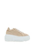 Casadei Beige Other Fibres Platform Sneakers