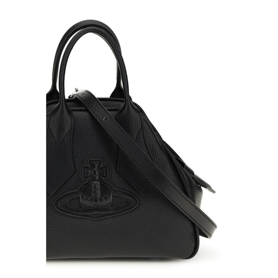 Vivienne Westwood Black Calf Leather Bos Taurus Handbag