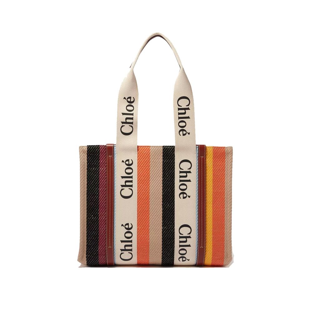 Chloé Μπεζ Λινή Τσάντα Ώμου