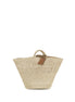 Manebi Beige Raffia Handbag