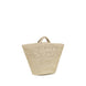 Manebi Beige Raffia Handbag