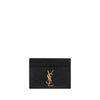 Πορτοφόλι Saint Laurent από μαύρο δέρμα μοσχαριού Bos Taurus