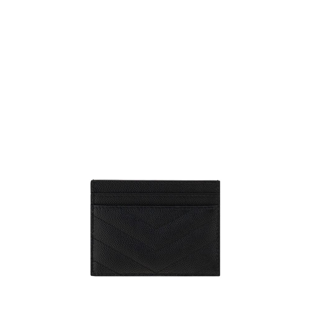 Πορτοφόλι Saint Laurent από μαύρο δέρμα μοσχαριού Bos Taurus