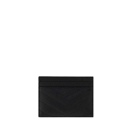 Πορτοφόλι Saint Laurent από μαύρο δέρμα μοσχαριού Bos Taurus