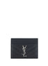 Saint Laurent Black Calf Leather Bos Taurus Wallet
