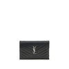 Saint Laurent Black Calf Leather Bos Taurus Wallet