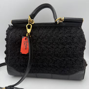 Τσάντα χειρός Dolce & Gabbana DOLCE & GABBANA Sicily από φίδι και μακραμέ