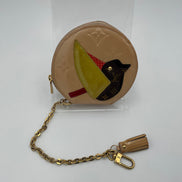 Louis Vuitton LOUIS VUITTON Micro Boite Chapeau Patent Patchwork LV Bird Coin Purse