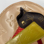 Louis Vuitton LOUIS VUITTON Micro Boite Chapeau Patent Patchwork LV Bird Coin Purse