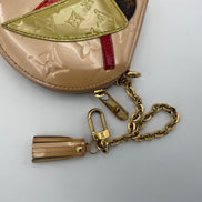 Louis Vuitton LOUIS VUITTON Micro Boite Chapeau Patent Patchwork LV Bird Coin Purse