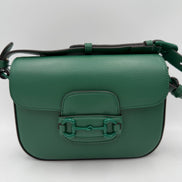 Gucci GUCCI HORSEBIT 1955 Emerald Handbag