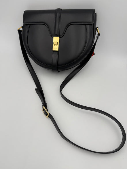 Celine CELINE Sac 16 Besace Black Large Bag