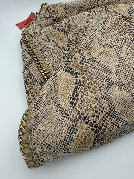 Stella McCartney STELLA MCCARTNEY Falabella Grande Vegan Reptile Skin Handbag