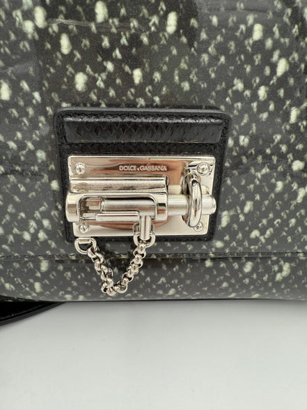 Τσάντα χειρός Dolce & Gabbana DOLCE & GABBANA Monica από φίδι και πατέντα