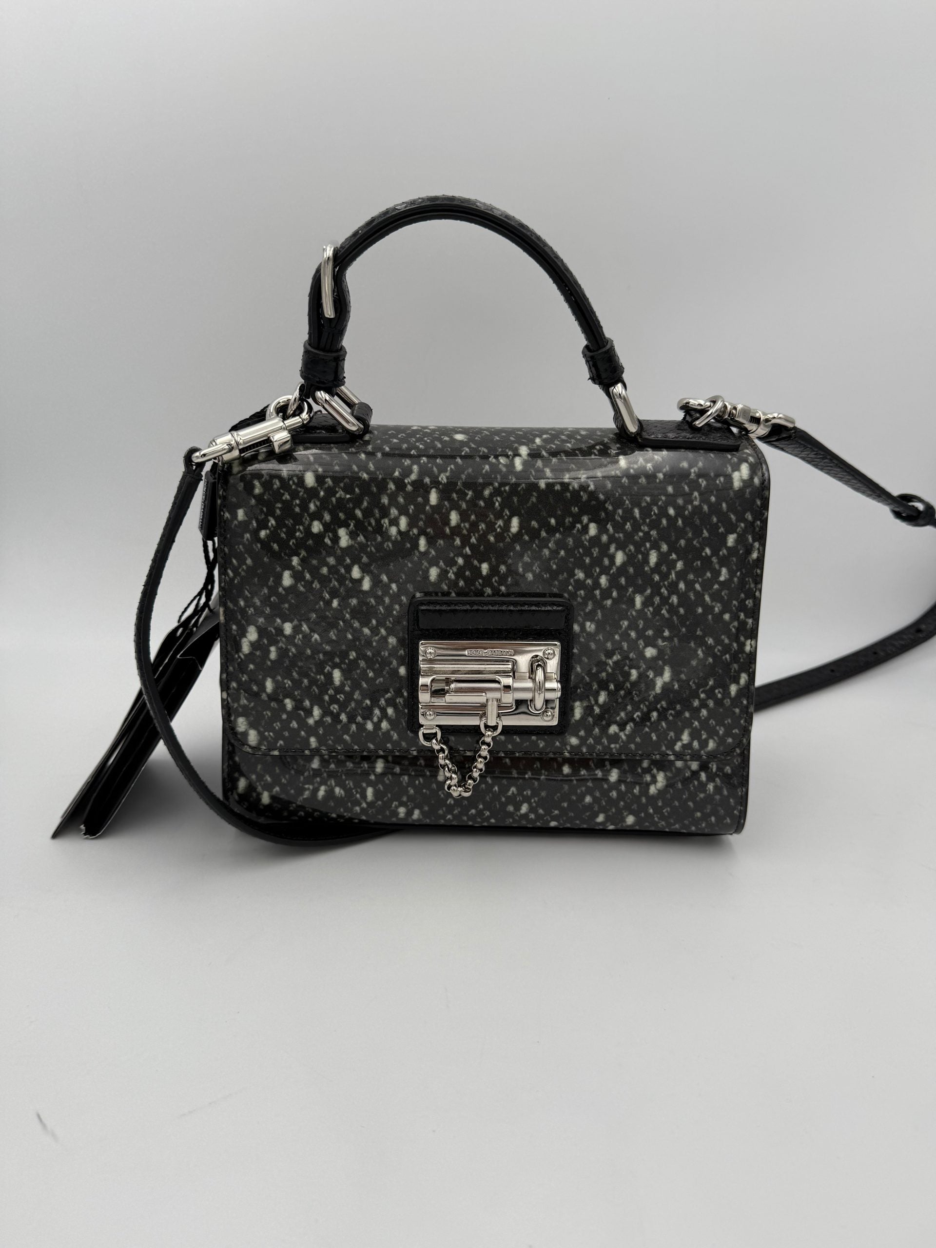 Τσάντα χειρός Dolce & Gabbana DOLCE & GABBANA Monica από φίδι και πατέντα