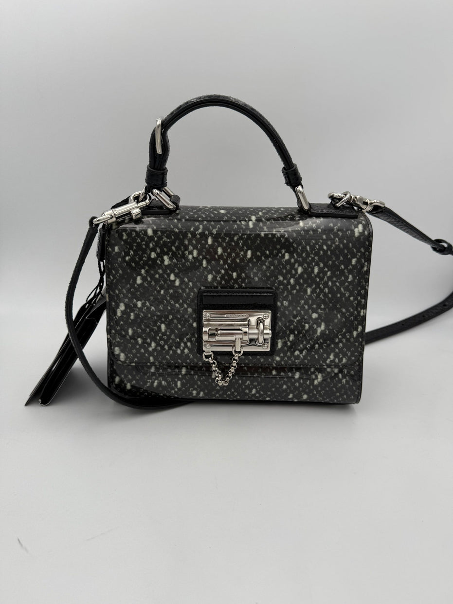 Dolce & Gabbana DOLCE & GABBANA Τσάντα Monica από δέρμα πύθωνα και λουστρίνι