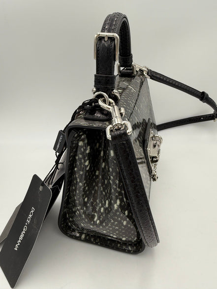 Τσάντα χειρός Dolce & Gabbana DOLCE & GABBANA Monica από φίδι και πατέντα
